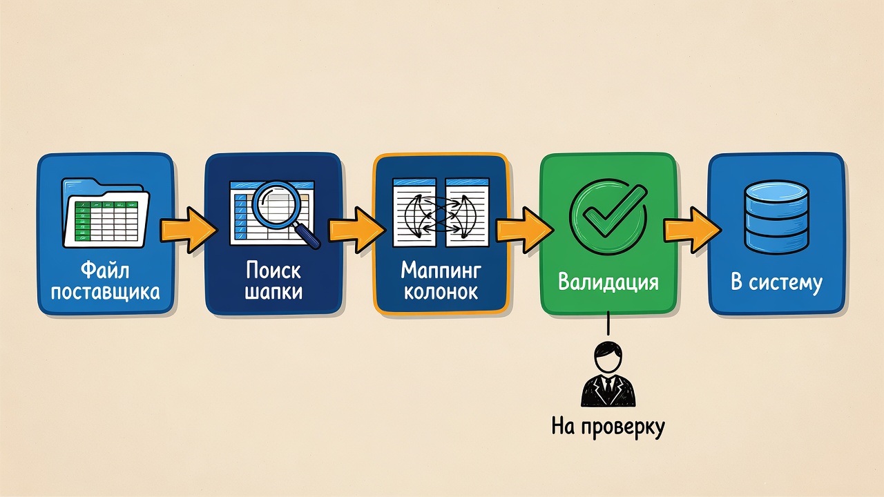 Excel от клиента приходит каждый раз новый: как мы создали ИИ-агента для разбора выгрузок, с которыми не справилась ни одна регулярка